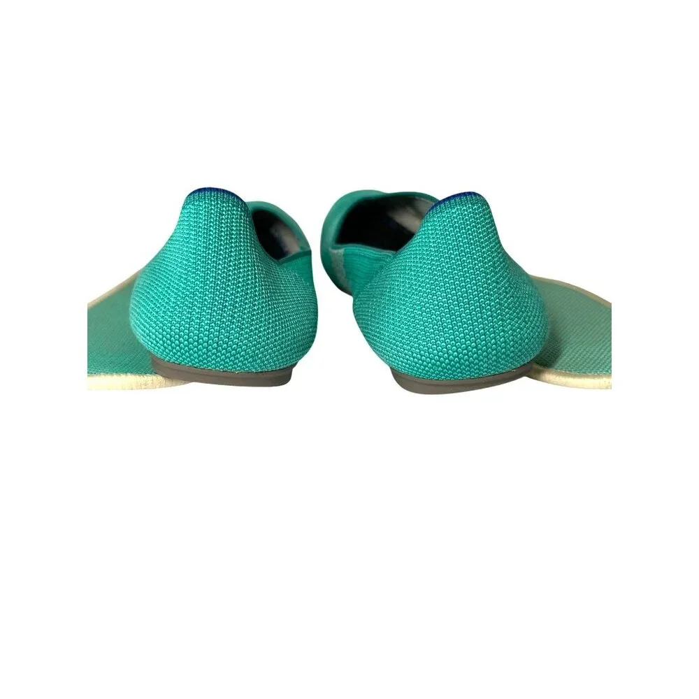 Women’s Teal Knit Ballet Flats - Lightweight Comfort